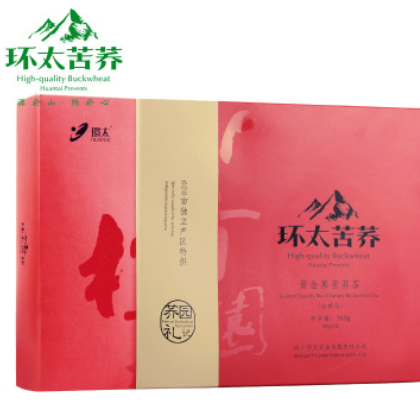 环太苦荞茶 大凉山黑苦荞茶360g 全株态礼盒装图2