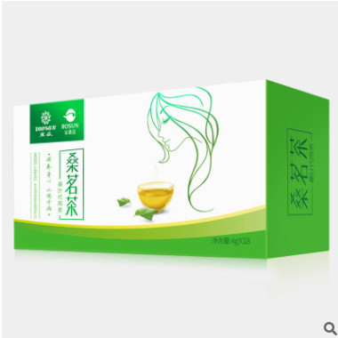 4g*18包桑叶茶 宝桑园礼盒装桑叶代用茶 优质大10养生茶包图3