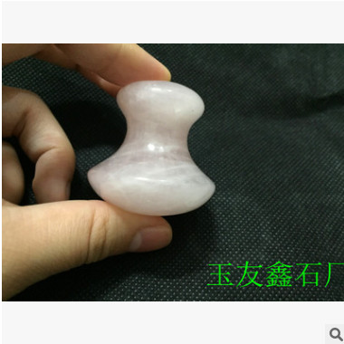 玉友鑫天然玉石板刮痧蘑菇型圆形瘦脸刮痧拨劲刮痧美容养生图3