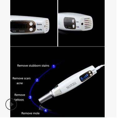 激光点痣笔小白激光皮秒红蓝光手持皮秒笔美容笔皮秒激光美容仪器图3