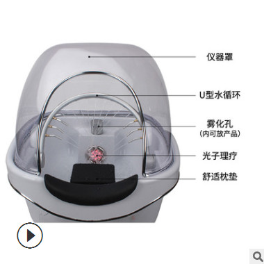 头皮spa熏蒸仪蒸疗仪养发育发仪头皮护理水疗按摩仪洗头机图3