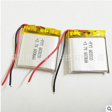 厂家603030 600mAh 3.7V聚合物锂电池msds 500mah认证鼠标驱蚊灯图2