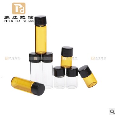 【支持定制】1ml、2ML茶色精油瓶 化妆品小分装瓶子 透明玻璃瓶图2