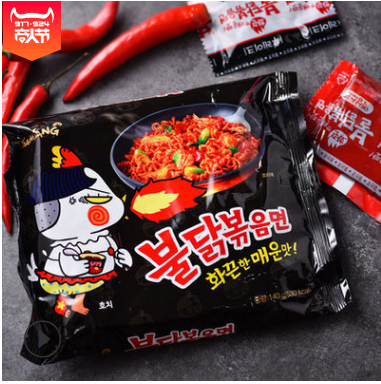 韩国进口泡面 三养超辣火鸡面辣鸡肉味拌面140g 抖音网红方便面图2