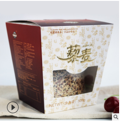 【天藜梯形款精选三色藜麦500g】16盒/箱，一箱起订，8折批发图2