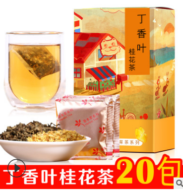 丁香叶桂花茶包长白山正品红叶花茶润喉清润茶养野生胃茶叶批发图2