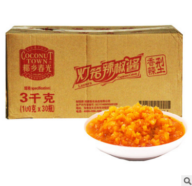 春光香辣黄灯笼辣椒酱100g*30厨房调味酱 调味下饭炒菜酱图3