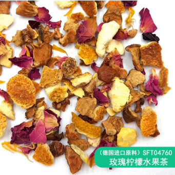 SFT04760 玫瑰柠檬水果茶 德国进口花果茶 玫瑰橙子风味 500g图2