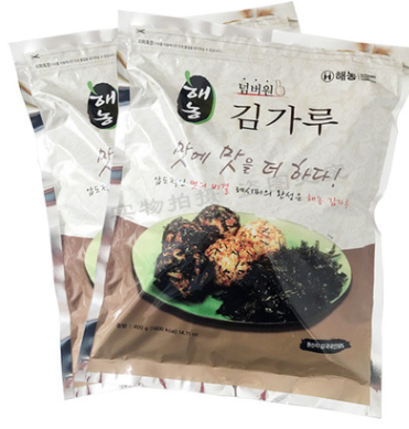 韩国进口海农碎海苔400g*10袋海苔丝拌饭拌面手团炒海苔碎末图2