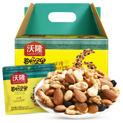 沃隆每日坚果750g整箱包邮含税混合坚果休闲食品节日福利团购批发图2