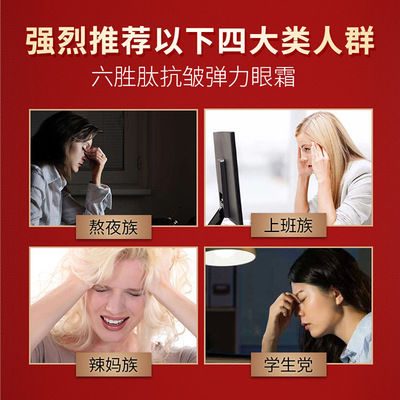 六胜肽活力眼霜 去皱纹淡化黑眼圈眼部精华霜提拉紧致眼袋按摩OEM图3