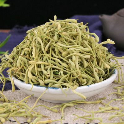 2019新货河南封丘金银花 二花头茬金银花花草茶 500g散装金银花图2