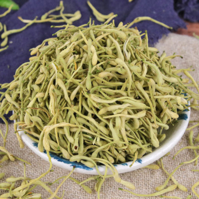 2019新货河南封丘金银花 二花头茬金银花花草茶 500g散装金银花图3