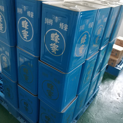 厂家直销25Kg油菜蜜新鲜油菜花蜂蜜桶装批发农家深山油菜花成熟蜜图3