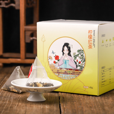 柠檬红茶45g柠檬片 红茶 三角包袋泡茶组合花茶OEM贴牌代加工批发图3