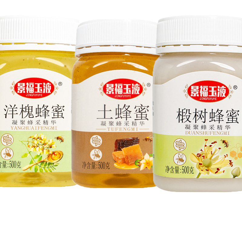 农家土特产洋槐蜜 椴树蜂蜜 土蜂蜜500g瓶装 工厂oem贴牌图3