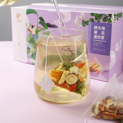 胖大海菊花茶枸杞子贡菊清饮茶组合型花茶三角包独立袋装诚招代理图2