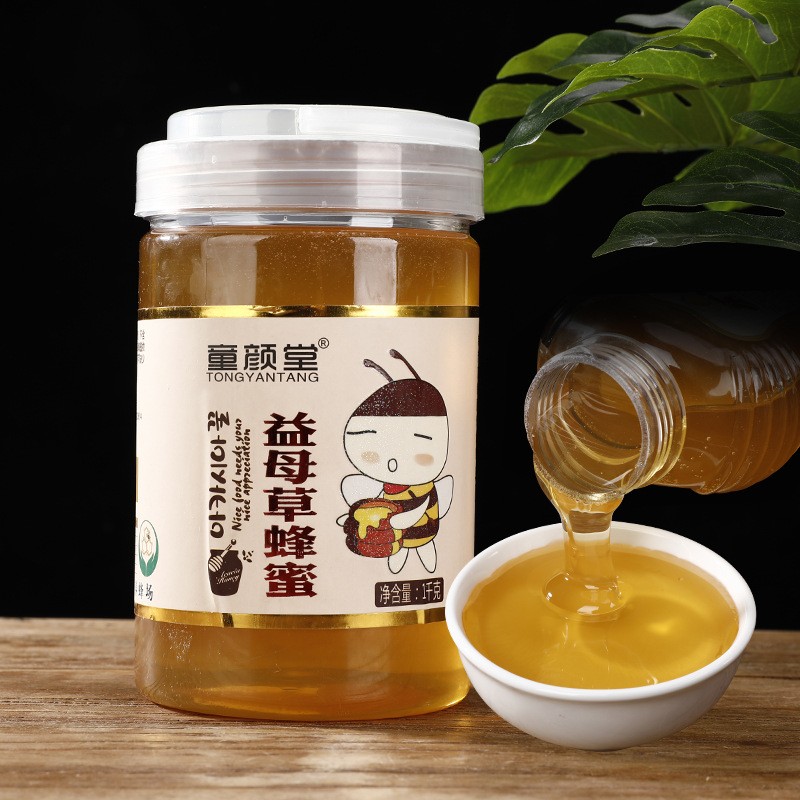 童颜堂瓶装蜂蜜批发 1000g洋槐枣花百花蜂蜜农家自产蜂蜜一件代发图5