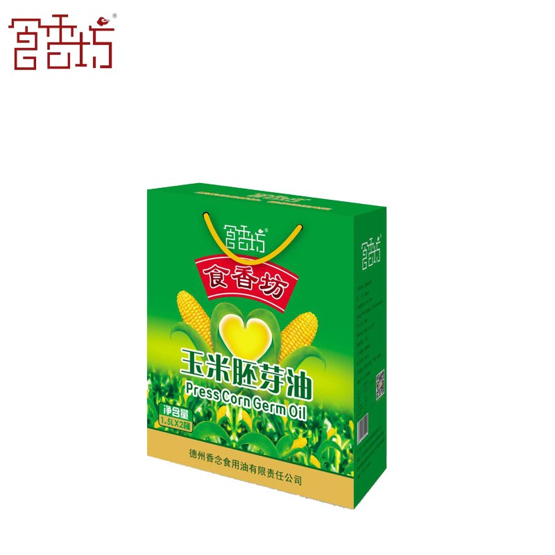 食香坊 玉米胚芽油 礼盒 1.5L食用油 粮油 食用植物油 食用油图5