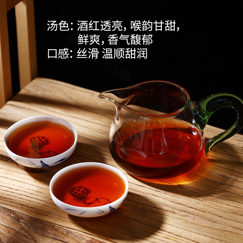 云南茶勐海七子饼布朗山普洱茶熟茶17年老茶料批发陈年茶熟普茶饼图4