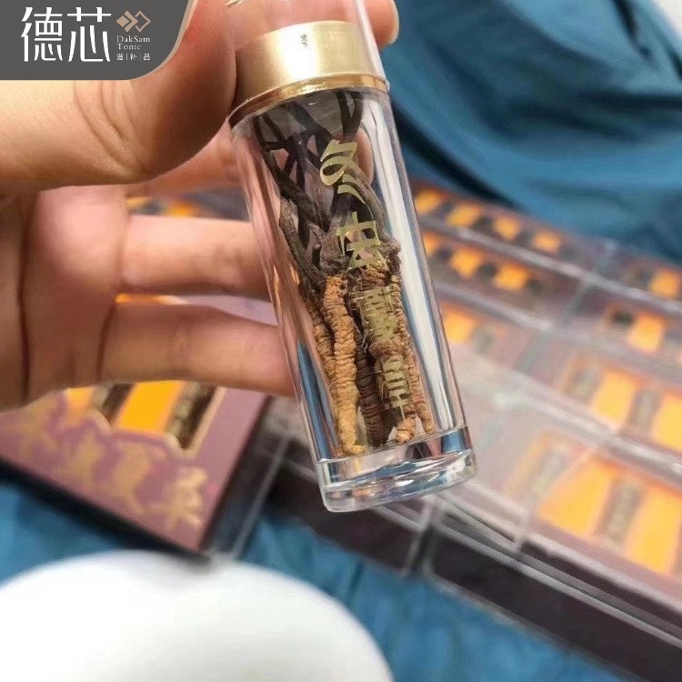 西藏那曲冬虫夏草批发 网红小草 瓶装每瓶10条 50条冬虫草礼盒图4