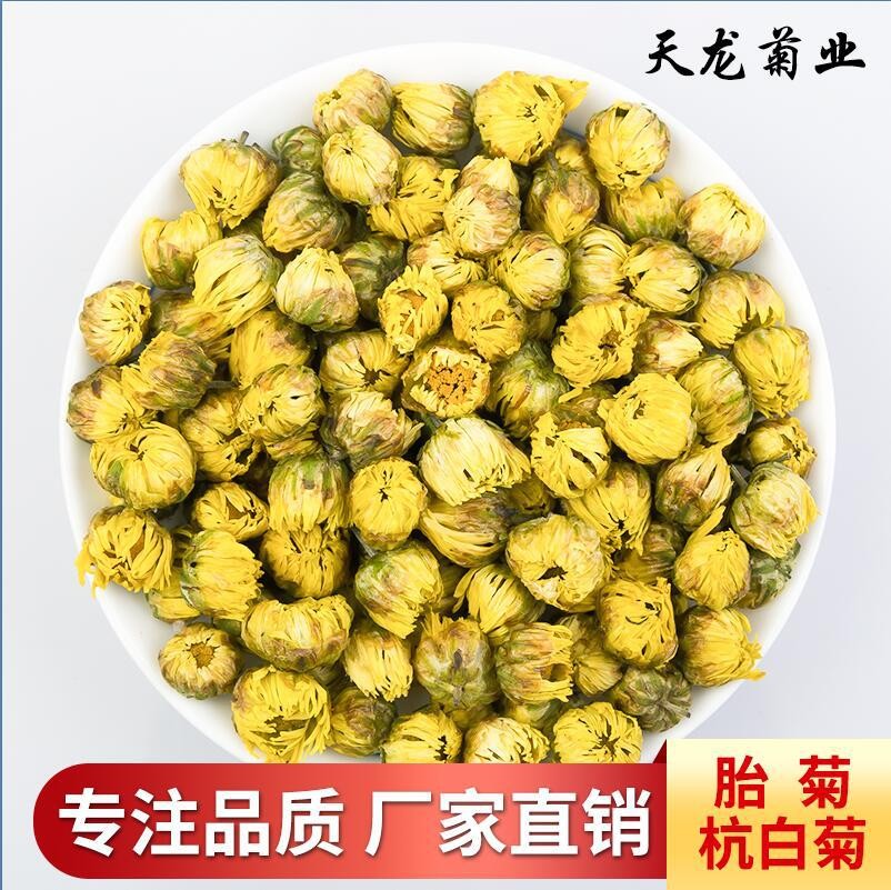 桐乡头采胎菊 菊花茶散装杭白菊胎菊王无硫产地批发厂家直销图2