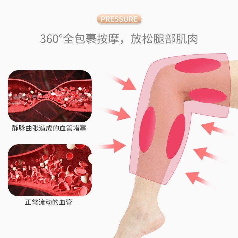 2022新款腿部按摩器小腿空气波按摩仪家用气囊按压热敷瘦腿足疗机图4