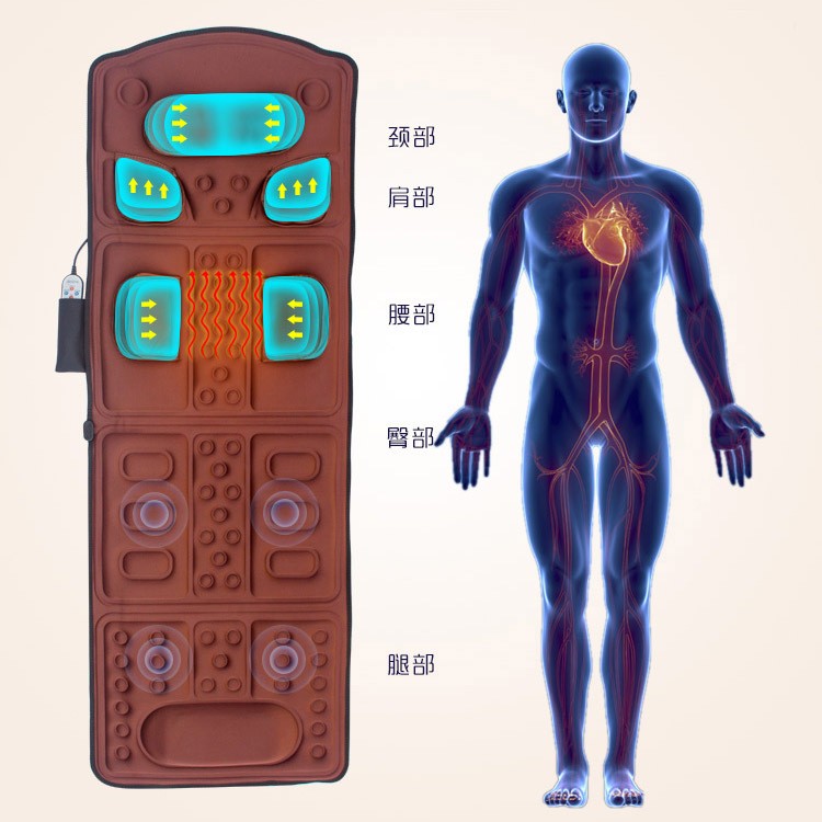 气囊按摩垫颈椎按摩器肩颈部腰部腿部全身多功能电动家用床垫椅垫图3