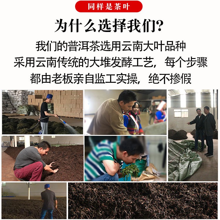 路氏茶业2018年云南大叶种普洱熟茶普洱茶散茶散装批发图4