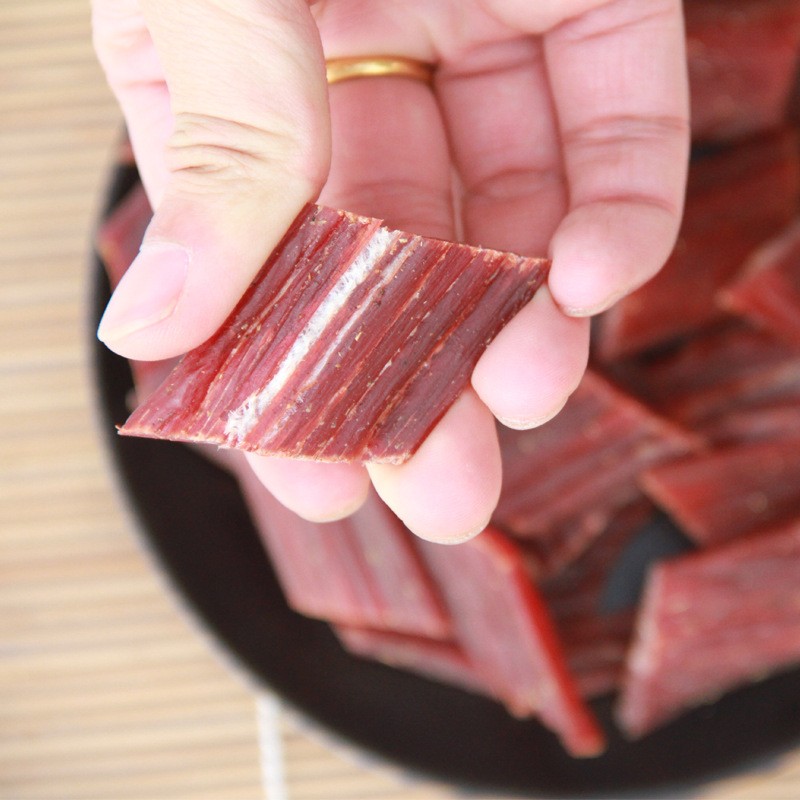 风干猪肉干厂家自销猪肉干年货特产风干肉类麻辣零食250g休闲食品图3