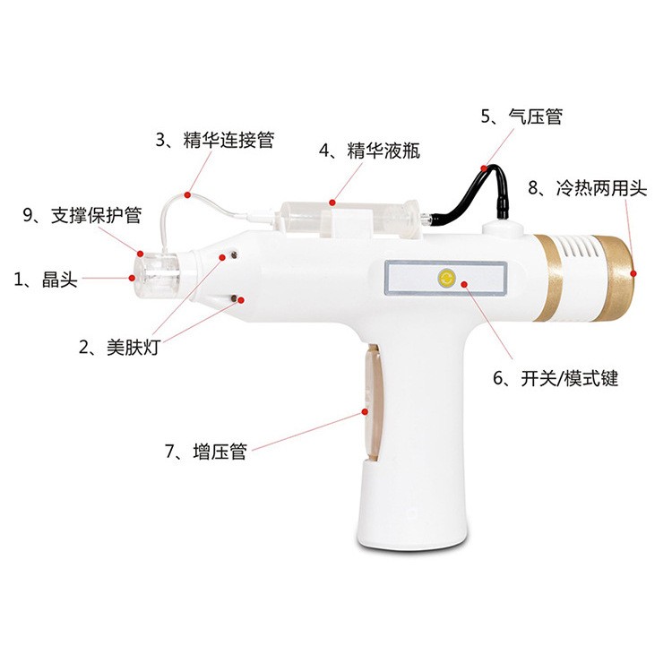 水光机水光仪美容院面部微针导入仪中胚层mts无针水光导入美容仪图5