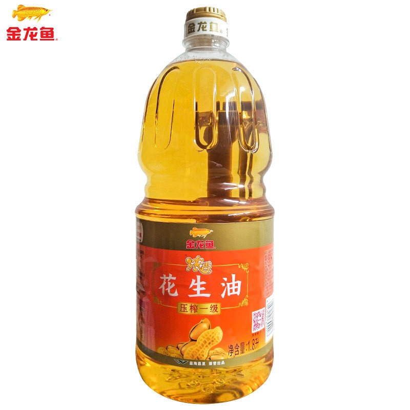 金龙鱼 浓香压榨一级花生油1.8L/瓶 炒菜烹饪食用油图3