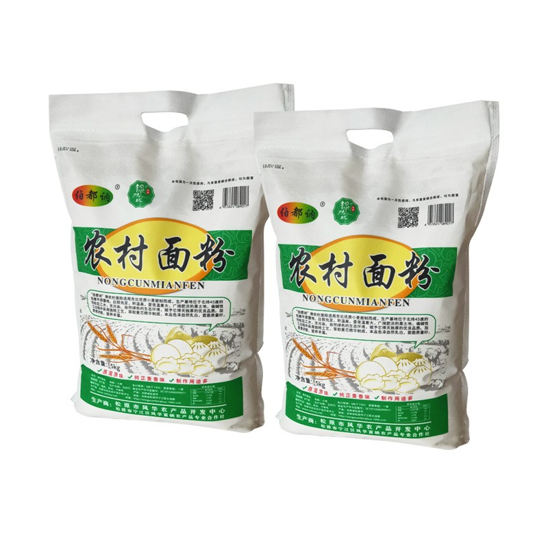 厂家供应农村面粉 5kg馒头包子富硒面粉 石磨食用富硒面粉图2