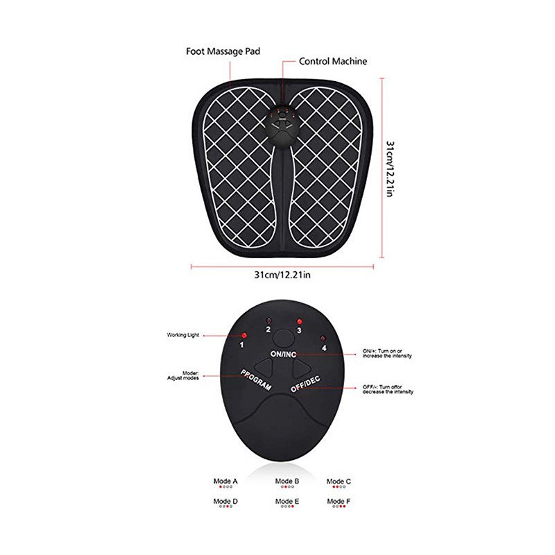 脉冲脚底按摩仪足部按摩垫EMS按摩器足疗机底USB充电按摩仪厂家图4