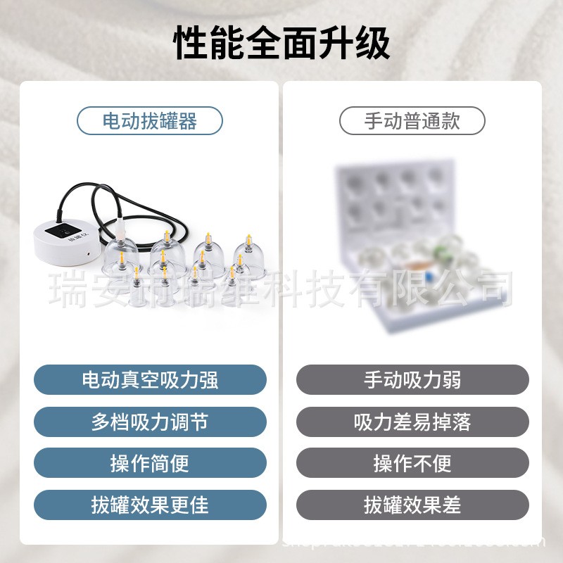 电动真空拔罐器家用拔罐枪走罐全套保健抽气式拔火罐负压拔罐图3